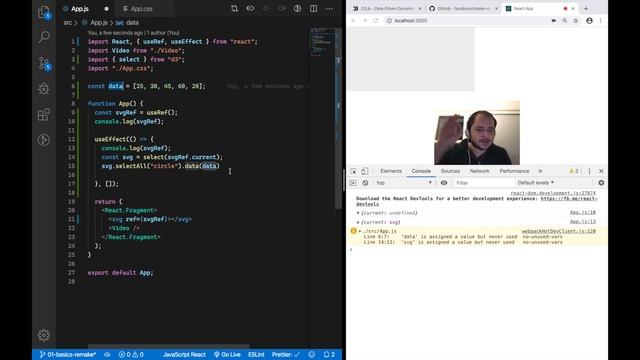 Using React (Hooks) with D3 – [01] The Basics (Remastered) смотреть онлайн