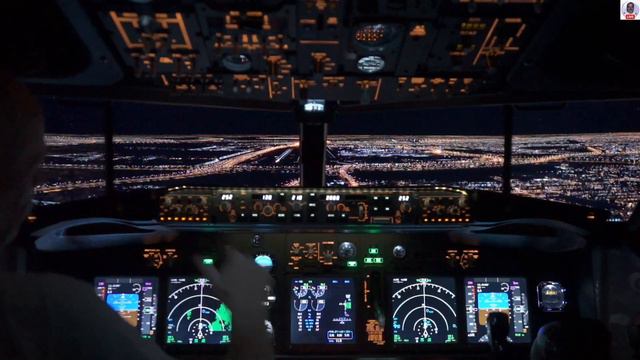 Night Landing Newark (KEWR) - X-Plane 12 - Reshade - Flightdeck Solutions Boeing 737 Home Cockpit смотреть онлайн
