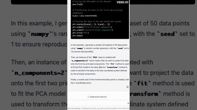 Principal Component Analysis with python using ChatGPT смотреть онлайн
