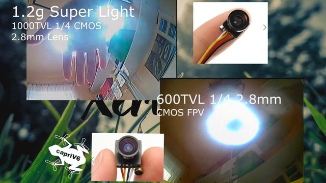 1,2g Super Light vs. 600TVL 1/4 1.8mm CMOS FPV смотреть онлайн