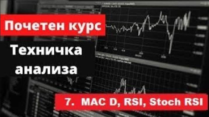 Крипто техничка анализа почетен курс 7.  MAC D, RSI, Stoch RSI