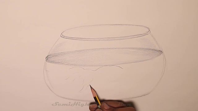 How To Draw A Fish in glass | Pencil Sketch смотреть онлайн