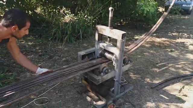 как делаются дуги под теплицы для клубники, самый лучший трубогиб. дуги из профильной трубы смотреть онлайн