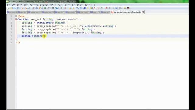 PHP Function create SEO URL Friendly смотреть онлайн