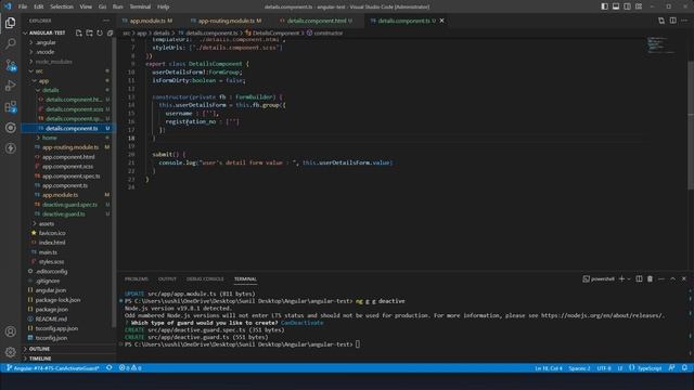 Angular #76 - Guards in Angular | Can Deactivate (How to use canDeactivate Guard in Angular ) смотреть онлайн