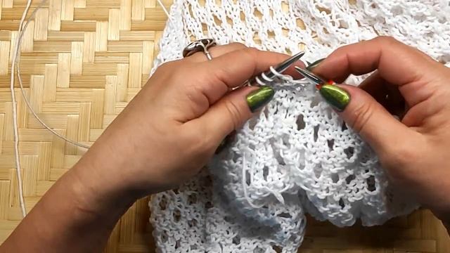 Две вещи из одной нити #вязаниеспицами #ажурспицами #сеткаспицами смотреть онлайн