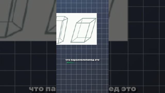 Что такое призма и параллелепипед #математикапрофиль #геометрияегэ смотреть онлайн
