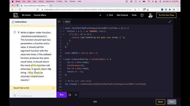 Functions as Parameters Explained, JavaScript Higher-Order Functions Codecademy Function as Argumen смотреть онлайн