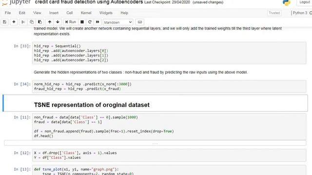Credit card fraud detection using autoencoder in python | Jupyter notebook смотреть онлайн