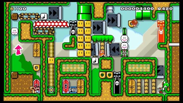 Super Mario Maker - One Screen Puzzle Walkthrough [#3] - Rube Goldberg Machine смотреть онлайн