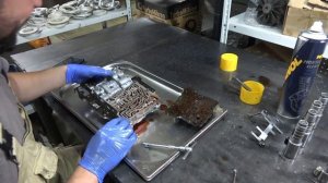 Промывка гидроблока АКПП Вольво ХС60 (Volvo XC60). Разборка, сборка и чистка деталей коробки.