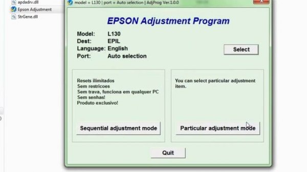 Epson l130 Service required reset problem solution
