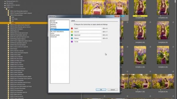 Настройка программы Adobe Bridge