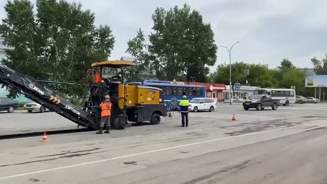 Начало ремонта улицы Арбузова в городе Назарово смотреть онлайн