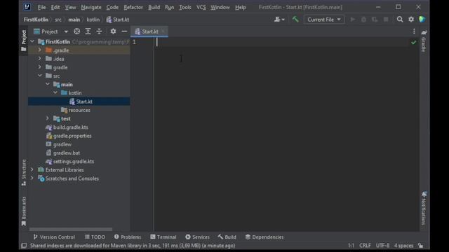 Creating a Kotlin project from scratch смотреть онлайн