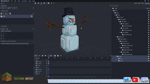 LEARN BLOCKBENCH #6 - Animated Blockbench Model