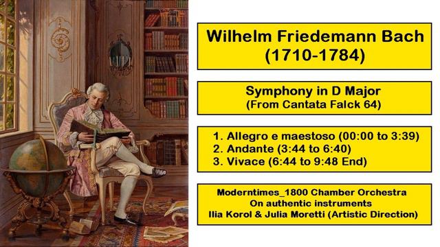 Wilhelm Friedemann Bach (1710-1784) - Symphony in D Major смотреть онлайн