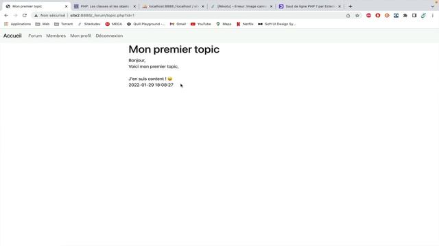 19. Afficher mes topics en PHP смотреть онлайн