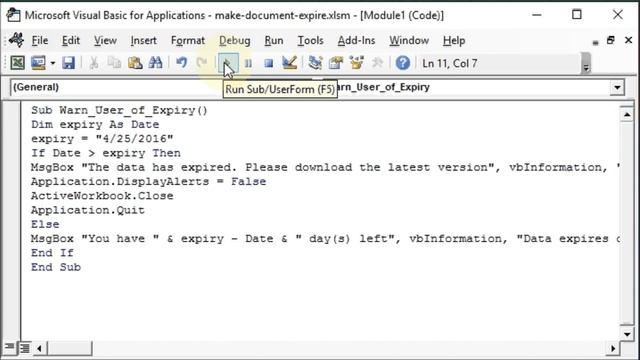 How to Make Excel Workbook Expire смотреть онлайн