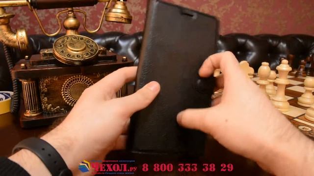 Фирменный чехол-книжка из импортной кожи для ASUS ZenFone 3 Ultra ZU680KL смотреть онлайн