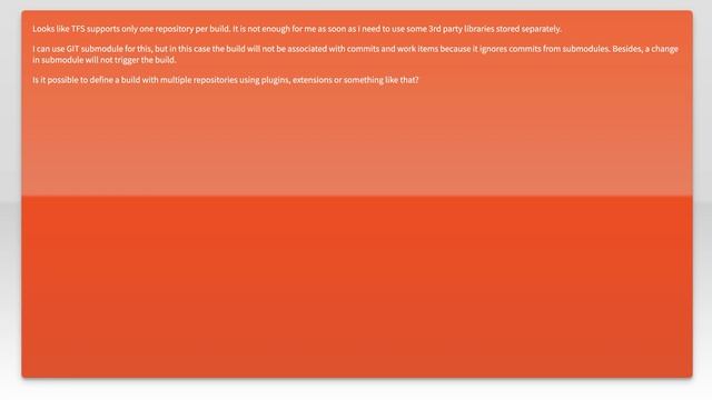 TFS build with multiple GIT repositories смотреть онлайн
