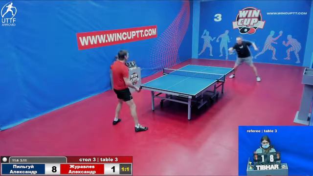 Пильгуй Александр 2-3 Журавлев Александр Турнир Восток 5 WINCUP 27.01.22 ПрямаяTрансляция Зал3