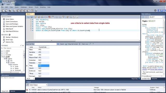 Retieve data from more than one table using join,mysql database смотреть онлайн