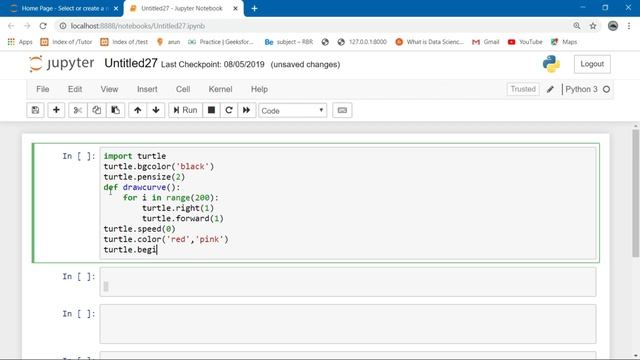 | How to create heart using turtle in python | | python tutorials | | Python miniconcepts | смотреть онлайн