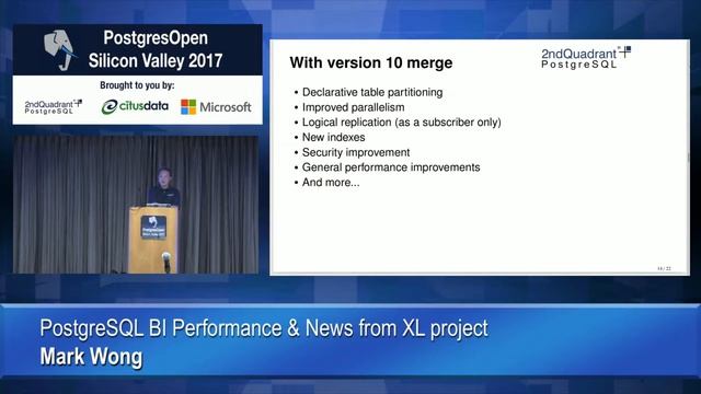 PostgreSQL BI Performance & News from XL project смотреть онлайн