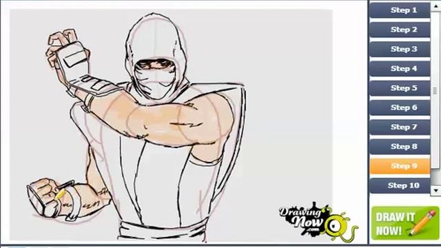 How to Draw Scorpion from Mortal Kombat смотреть онлайн