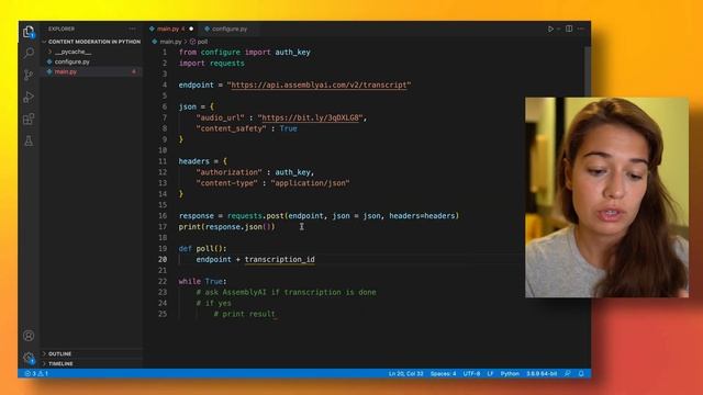 How to do content moderation on audio files in Python смотреть онлайн