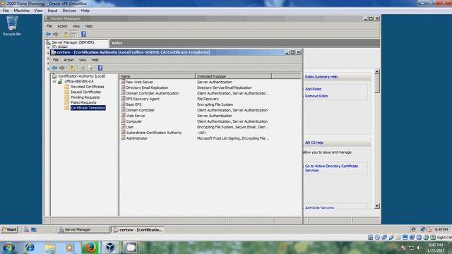 Server 2008 - Creating certificates in Windows Server 2008 using AD certificate services смотреть онлайн