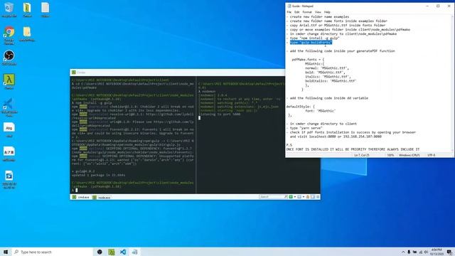 Full Stack JavaScript - 008 - Installing pdfmake fonts package смотреть онлайн