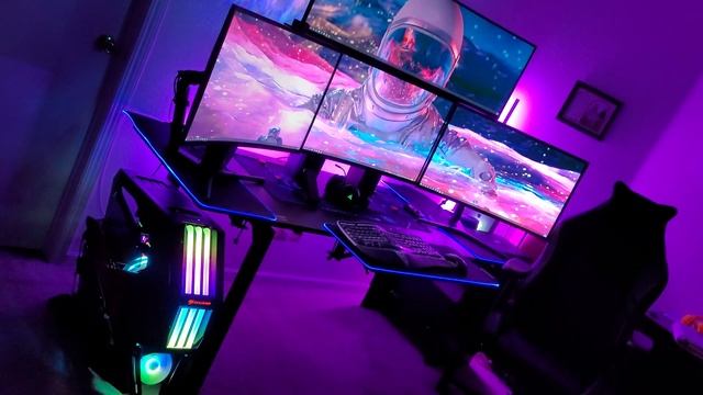 Floating In Space - Ultimate RGB Gaming Setup - RTX 3090 FTW3 Ultra - Wallpaper Engine смотреть онлайн