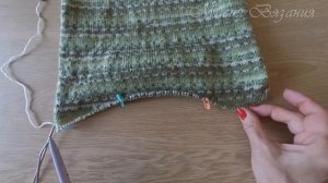 Закругление низа изделия при круговом вязании сверху вниз