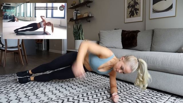PERSONAL TRAINER TRIES & REVIEWS PAMELA REIF’S WORKOUT | 10 minute no equipment six pack workout смотреть онлайн
