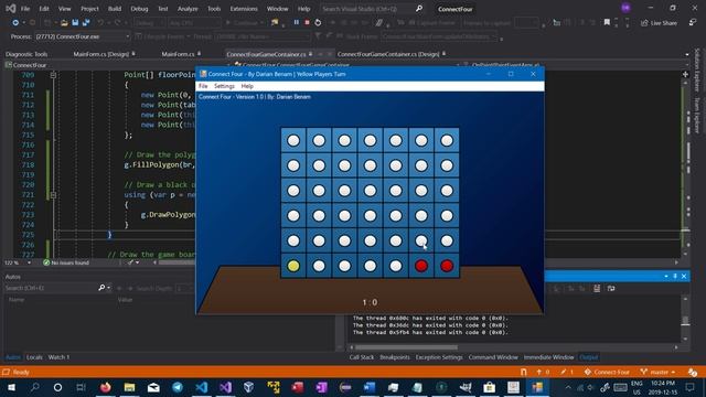 Connect Four - Programmed in C# | GDI+ смотреть онлайн