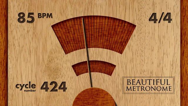 85 BPM 4/4 Wood Metronome HD смотреть онлайн