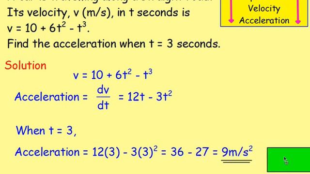 6.11 Differentiation 11. Displacement Velocity Acceleration - Higher Maths Lessons - @MrThomasMaths смотреть онлайн