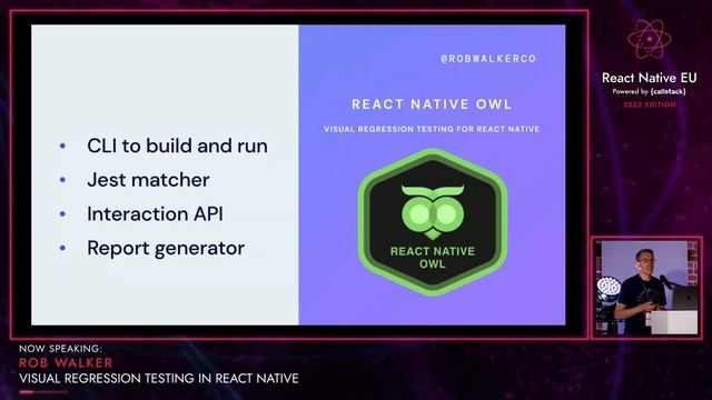 Visual Regression Testing in React Native - Rob Walker | React Native EU 2022 смотреть онлайн