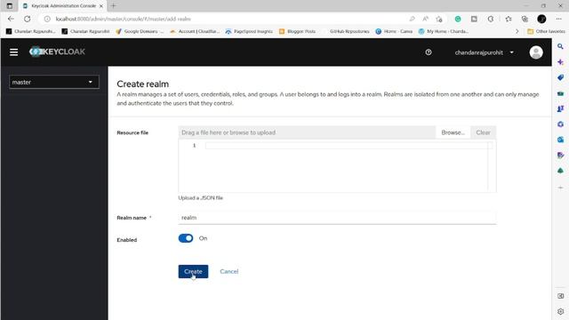 Create Realm | Keycloak 20.0.3 смотреть онлайн