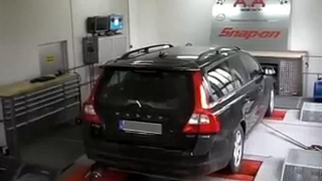 Volvo V70 2,4l D 120kW bei A&A Automobiltechnik auf dem Leistungsprüfstand смотреть онлайн