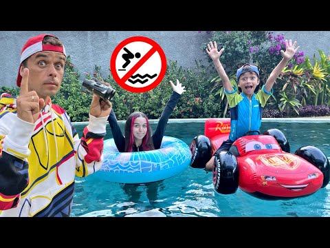 Mark King and safety rules in the pool and other rules of behavior for kids