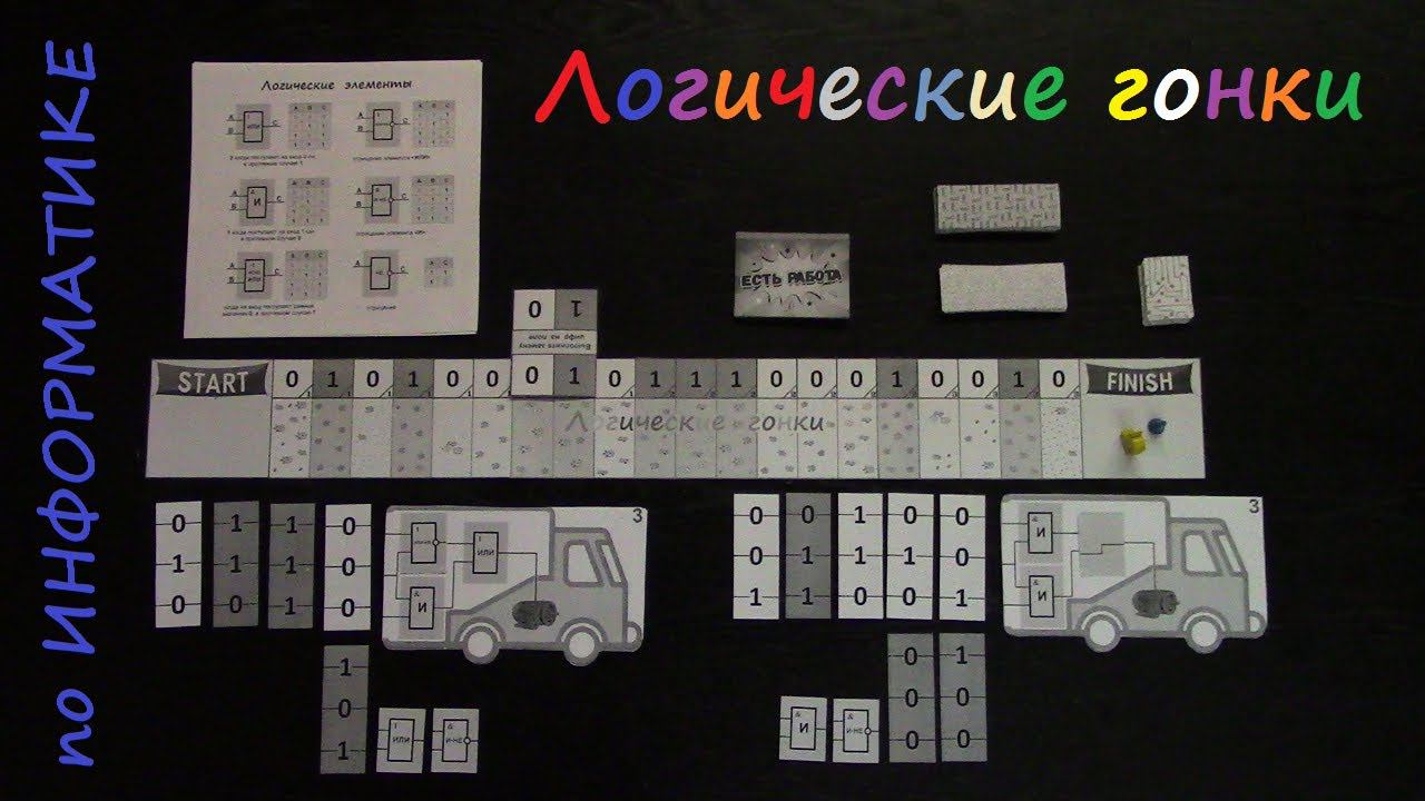 Настольная игра по информатике "Логические гонки" смотреть онлайн