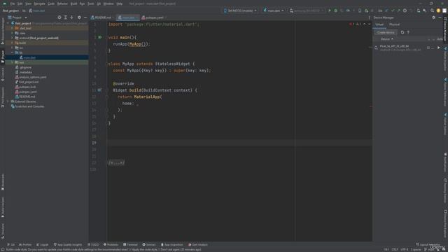 11 глава 4. Create flutter project from scratch смотреть онлайн