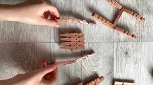 ПОТРЯСАЮЩЕ КЛАССНАЯ ИДЕЯ из ПРИЩЕПОК Своими руками КРЕСЛО-КАЧАЛКА /Поделки из деревянных прищепок