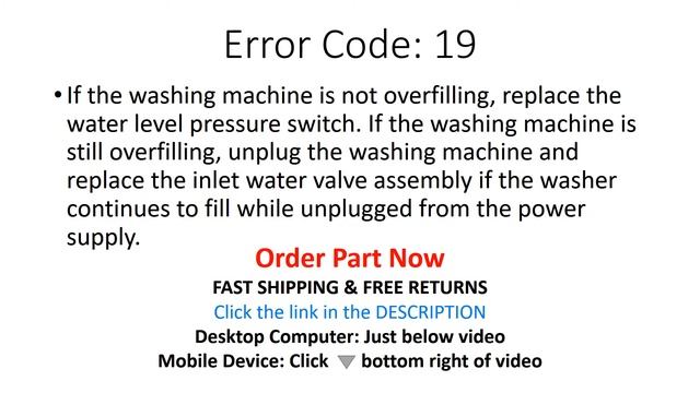 19 Error Code SOLVED!!! GE Top Load Washer Washing Machine I9 смотреть онлайн