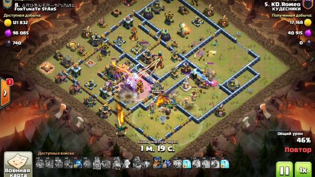 КАМНЕБРОС В ОДНОГО ЛОМАЕТ 12 ЗДАНИЙ ДЕФА | Balls and Dragons Clash of Clans смотреть онлайн