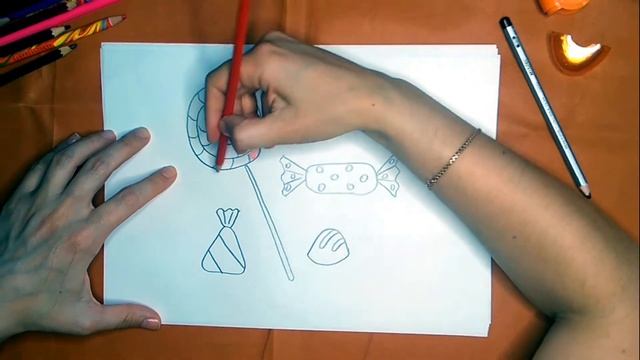 Как нарисовать конфету. Онлайн-школа рисования "Малевашки" смотреть онлайн
