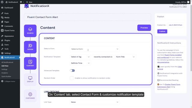 How To Display Fluent Form Submission Alerts Using NotificationX смотреть онлайн